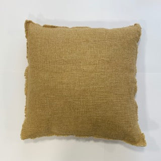 Butter Frayed Cushion