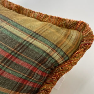Tartan with Fringing Cushion